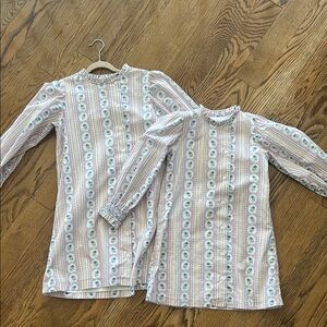 Floral Striped Dresses Sisters French Cameo Fleur